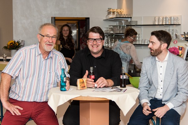 Talkrunde mit (v.l.) Hermann Luce (Geschäftsführer), Thorsten Hamer (Künstlerischer Leiter) und Marc Neumeister (stv. Künstlerischer Leiter)