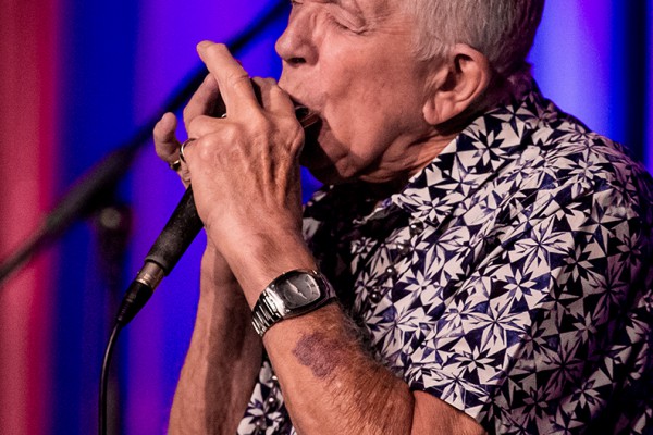 Blues-Legende John Mayall beim Konzert am 23. September 2015 im Leo Theater Ennepetal. Foto: AWi