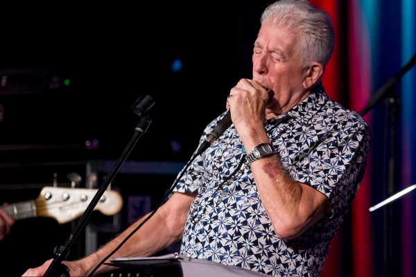 Blues-Legende John Mayall beim Konzert am 23. September 2015 im Leo Theater Ennepetal. Foto: AWi