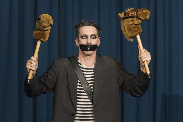 Der Comedian "Tape Face" alias Sam Wills aus Neuseeland gastierte am 10. Februar 2017 im LEO Theater. Fotos: AWi